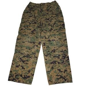 USMC Woodland MARPAT Combat Utility Pants Medium Extra Short Green
